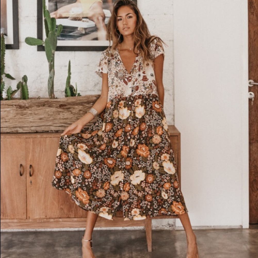 Spell Desert Daisy Midi Dress